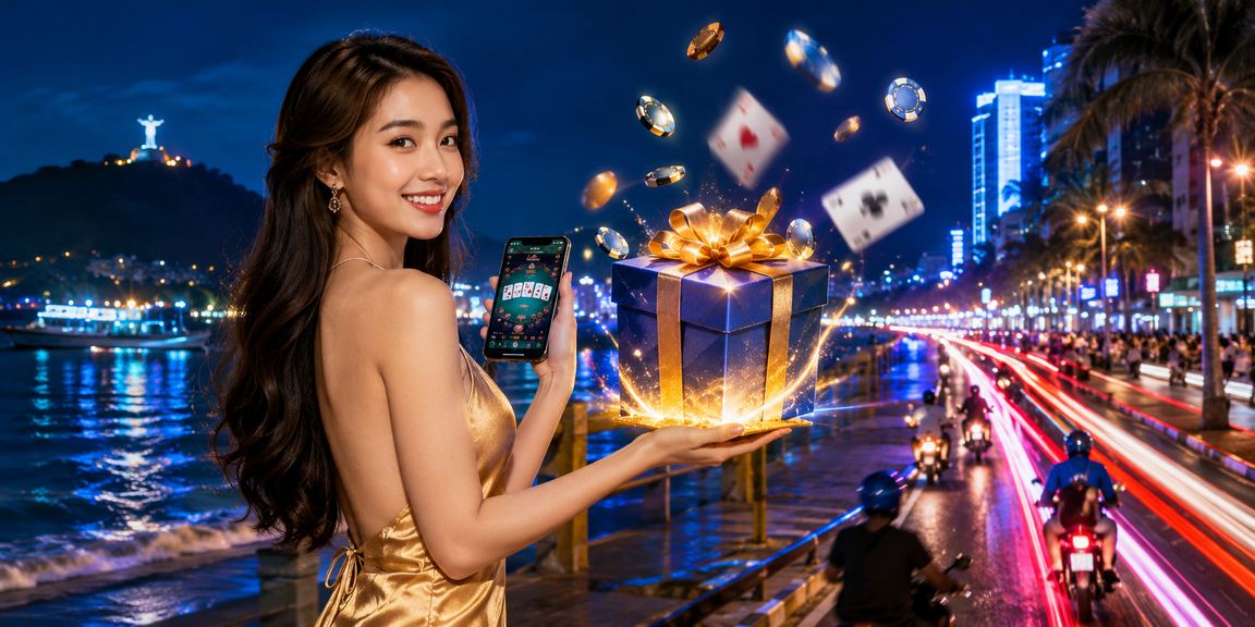Người chơi bài tại bãi biển Vũng Tàu tham gia ưu đãi game card